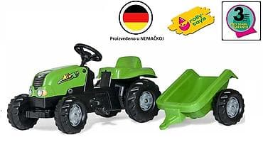 Traktor Rolly Kid sa prikolicom – zeleni Šifra proizvoda: 01 Brend