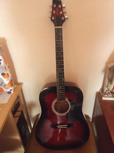 Bicycles: Akustična gitara – dreadnought oblik, crveno-crni sunburst finiš - — 4