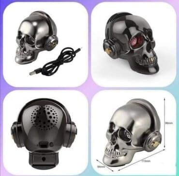 Zvučnik za telefon LOBANJA / kosturska glava KMS-E80 5W Poseduje USB