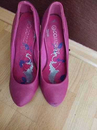 stikle new yorker: Ženske salonke – 2 para 1) Senf žute platform sandale/salonke s — 6