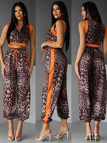 patike tn bele: Dvoset – ženski komplet sa animal printom - Gornji deo: kratak — 10