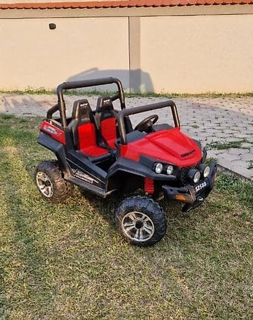 Autic je prepravljen na akomulator od auta,motorici i reduktori