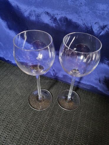 plastične čaše 0 2 cena: Case za vino Val Saint Lambert kristalno staklo 70te. Case — 7
