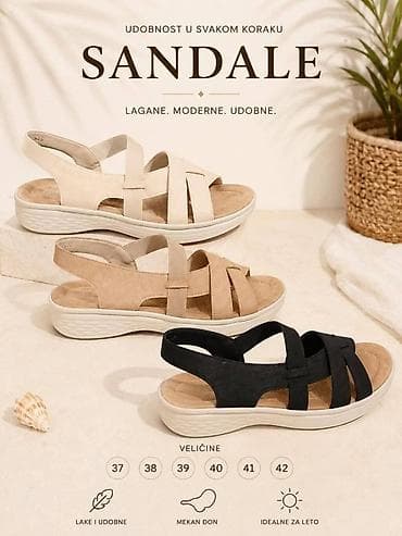 zara obuca velicine: Sandale – lagane, moderne i udobne. - Dizajn sa ukrštenim kaiševima i — 2