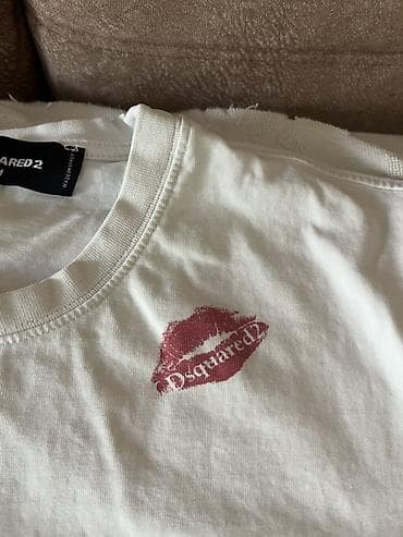 conto bene muske farmerke: Dsquared2 muška majica kratkih rukava - Model: klasična bela majica — 2