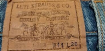 moderne pantalone 2023: Decije zenske farmerice Levis plave sir. 11 duz.26dimenzije:Duzina — 3
