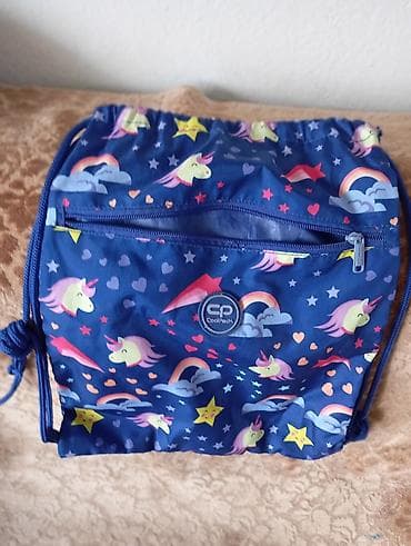 dedo mraz odelo: Dečiji set: prsluk + dve torbice - Prsluk bez rukava, roza sa sivim — 4