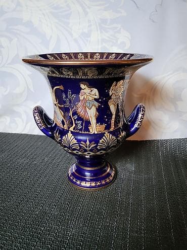 Other Home Decor: Cup,vaza 1960g+ nov grcki,porcelanski,rucno oslikan 24 kar.zlatom — 7