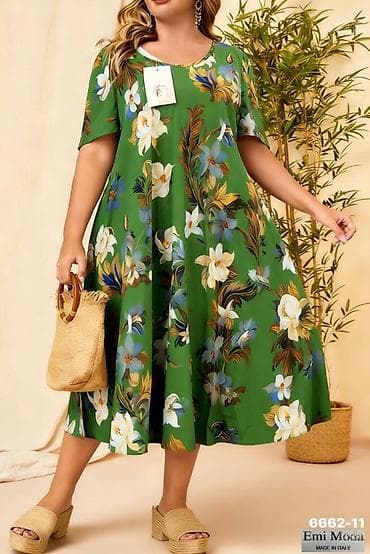 numoco haljine: 💫Midi letnja haljina sa printom – Emi Moda, Made in Italy — 9