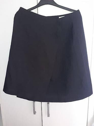 Muška odeća: Crna suknja na preklop - Model: asimetrična suknja na preklop (wrap) — 1