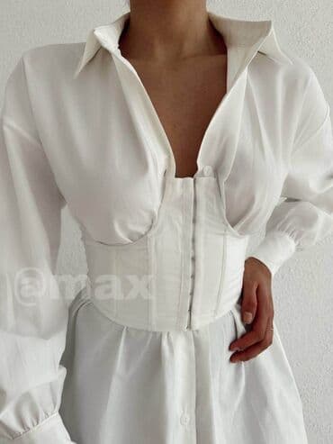 trikotazni set: New,,Must have’’Set (Haljina/Kosulja+Korset)Velicine:S M L boje:zelena — 3