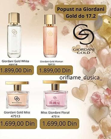 plasticne sandale: Giordani Gold – kolekcija šminke i mirisa - Parfemi: - Giordani — 1
