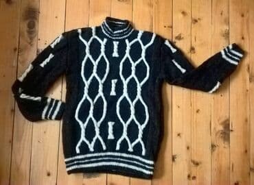 Women's Sweaters, Cardigans: M, Wool, New Year Eve, Print — 2