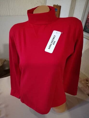 ženske mokasine: 2XL (EU 44), Pamuk, Jednobojni, bоја - Crvena — 3