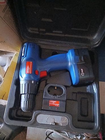 filc za poliranje aluminijuma: Aku bušilica/odvijač PowerPlus 14,4 V u koferu - Brend: PowerPlus - — 2
