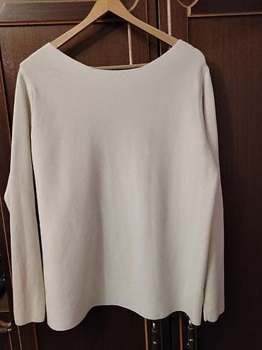Ženska bluza/džemper, bež/ekru boje, dugih rukava. - Kroj: ravna na lalafo.rs Ženska bluza/džemper, bež/ekru boje, dugih rukava. - Kroj: ravna