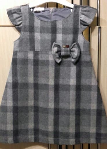 satenske haljine modeli: Midi, Bez rukava, 98-104 — 1