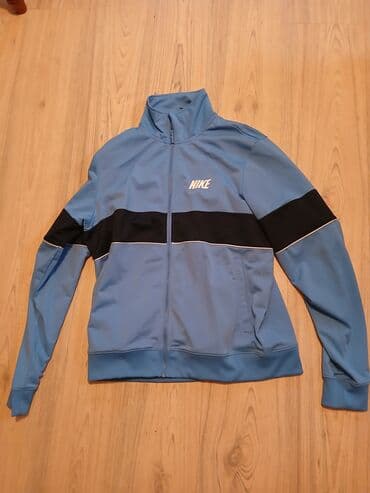 crop top c a: Tracksuit top, XL (EU 54), Nike, color - Blue, Cotton — 1