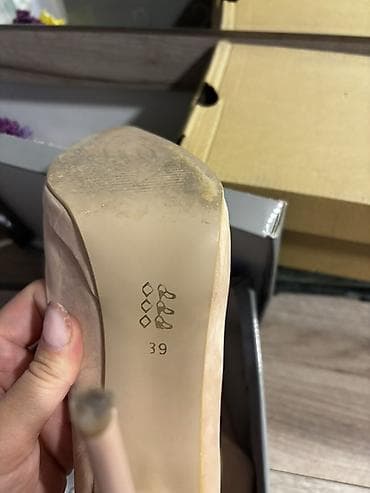 ranac just do it: Ženske elegantne salonke – nude/bež, špicasti vrh, visoka tanka štikla — 2