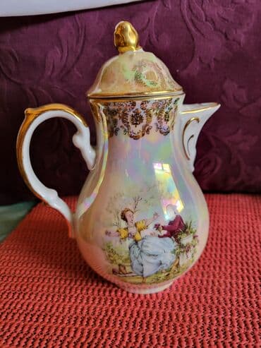 Čajnici: Bokal 1918g + Oscar Shaller Bavaria porcelan. Bokal je nov,pozlata — 6
