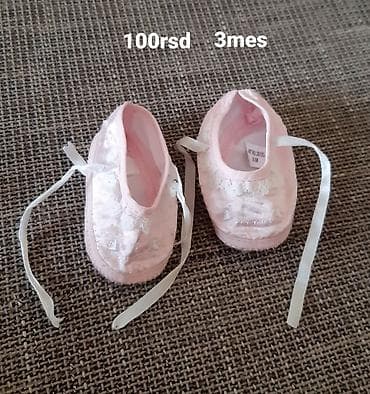 decije jaknice: Bebi baletanke – roze, sa čipkanim detaljima i satenskim trakama za — 1