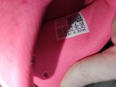 lancic na engleskom: Adidas srednjevisoke patike – dečiji/ženski model u beloj boji sa roze — 5