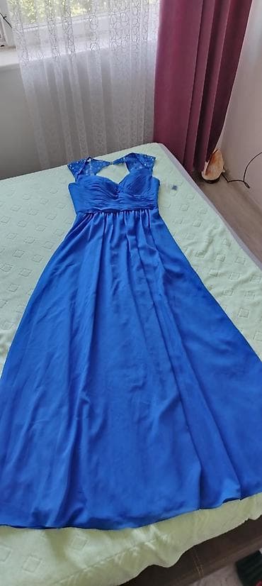 torba mona: Predivna royal blue svečana haljina, gornji deo je ojačan i može da — 2