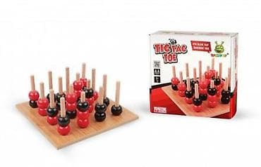 igra skocko: Drvena edukativna igra TIC TAC TOE – 3D Klasična igra u novom — 1