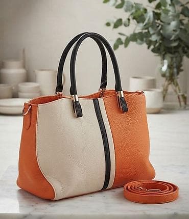 Elegantna ženska torba – dvobojni model - Materijal: teksturisana