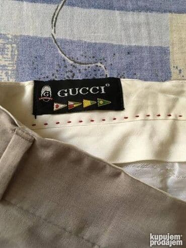 velicine pantalona: Gucci pantalone br.46. Gucci pantalone bež boje od laganog materijala — 3