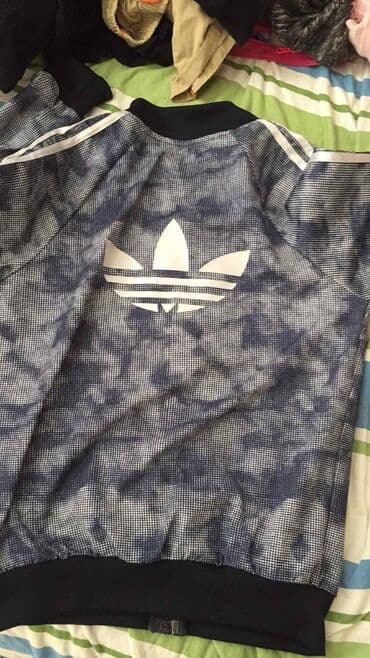trenerke tek flis: Adidas, L (EU 40), Maskirni, bоја - Siva — 3