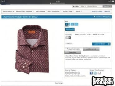 slike odece: Original BRULI kosulja L 100% extra fine cotton Kosulja od 400€ — 4