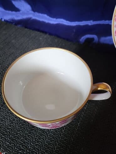 porcelanske solje za caj: Set Lichte porcelan Istocna Nemacka 70te god. Nemacki set radjen — 8