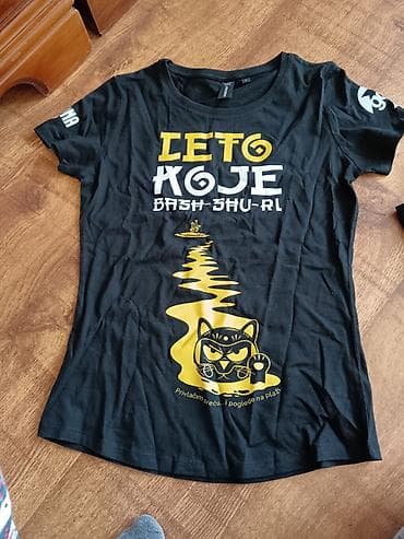 lil hybrid boje: Crna ženska majica kratkih rukava sa okruglim izrezom i printom u — 1