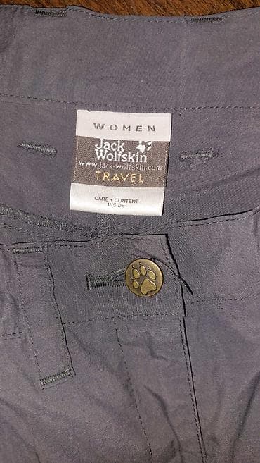 zenske dzeparice: JACK WOLFSKIN BERMUDE Tamno sive ženske bermude, travel kolekcija. I — 4