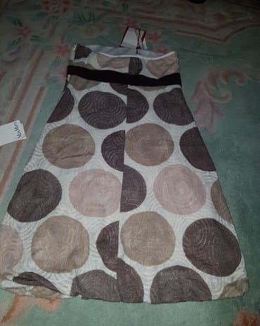 srebrni lancic sa krstom: Max Mara S (EU 36), bоја - Braon, Top (bez rukava) — 2