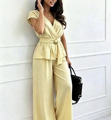 kupi lil solid 2.0 crna gora: Damski komplet – bluza i pantalone širokih nogavica. - Gornji deo — 6