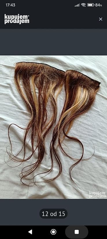 Prodajem prirodnu kosu,kupljena je ovako šatirana u herba