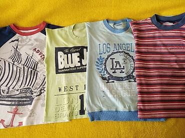 Majice za dečake pamučne Veličina 4 realno 3 god Uobicajeni tragovi na lalafo.rs Majice za dečake pamučne Veličina 4 realno 3 god Uobicajeni tragovi