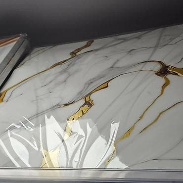 Home Decor: Dekorativne PVC samolepljive ploče/paneli sa efektom mermera 60x60cm — 1