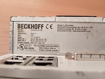 stalak za kafe aparat: Beckhoff CX0 industrijski PC/PLC kontroler - Model: CX0 (Beckhoff) - — 2