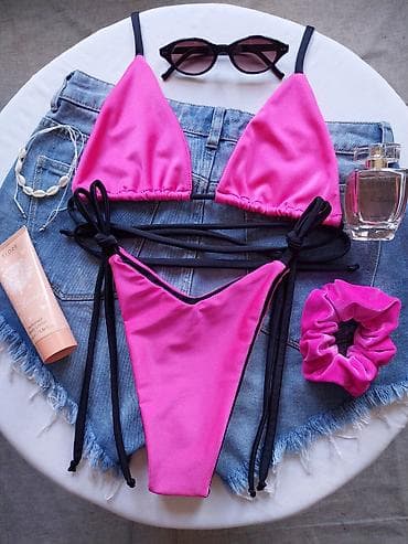 kupaci kostimi duga novi sad: Ženski bikini kupaći kostim – dvodelni - Boja: fuksija (jarko roze) — 2