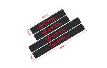 Tuning oprema: Nalepnice za automobil - karbon OPEL Set od 4 nalepnice za prag — 2