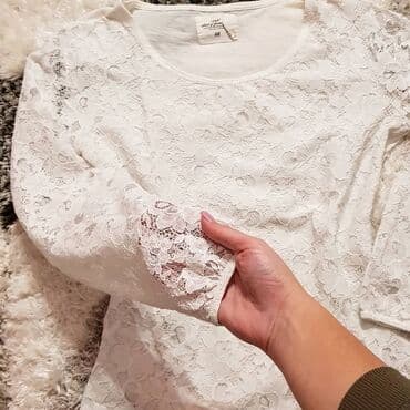 zenske pantalone za zimu: H&M, color - White — 4