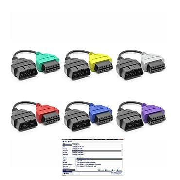 OBD kablovi + program za Fiat Multiecuscan 4.73 - SET NOVO! Set
