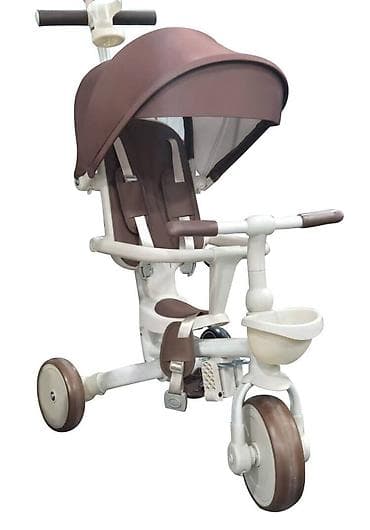 planet bike niš слике: Tricikl sa tendom 5u1 – Braon – Balans bike Šifra proizvoda — 1