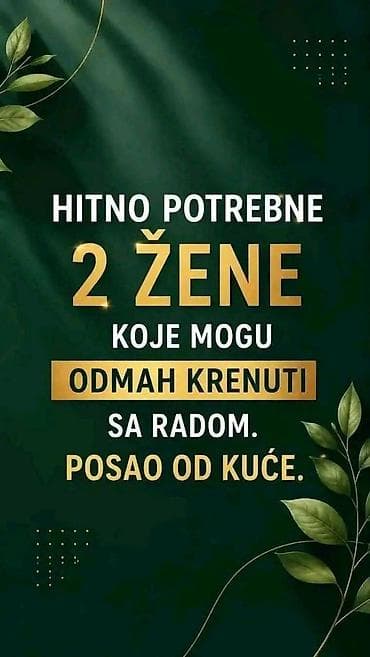 tailor and sons: Hitno potrebne 2 žene koje mogu odmah krenuti sa radom – posao od — 1