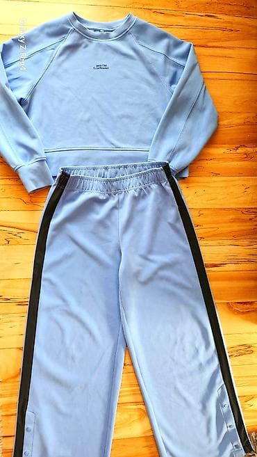 bundice za mlade: Zara - Duks i trenerka za devojcice – komplet u svetloplavoj boji, vel — 4