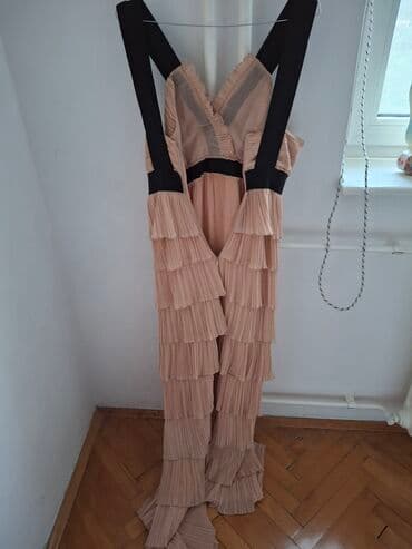 dugacke bunde: 3XL, color - Beige, Evening, With the straps — 3