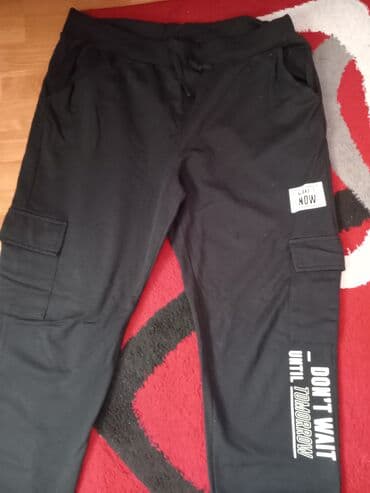 Vests: Sweatpants, 2XL, color - Black, Cotton — 2
